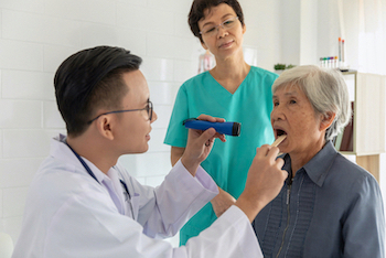 Doctor check Senior
